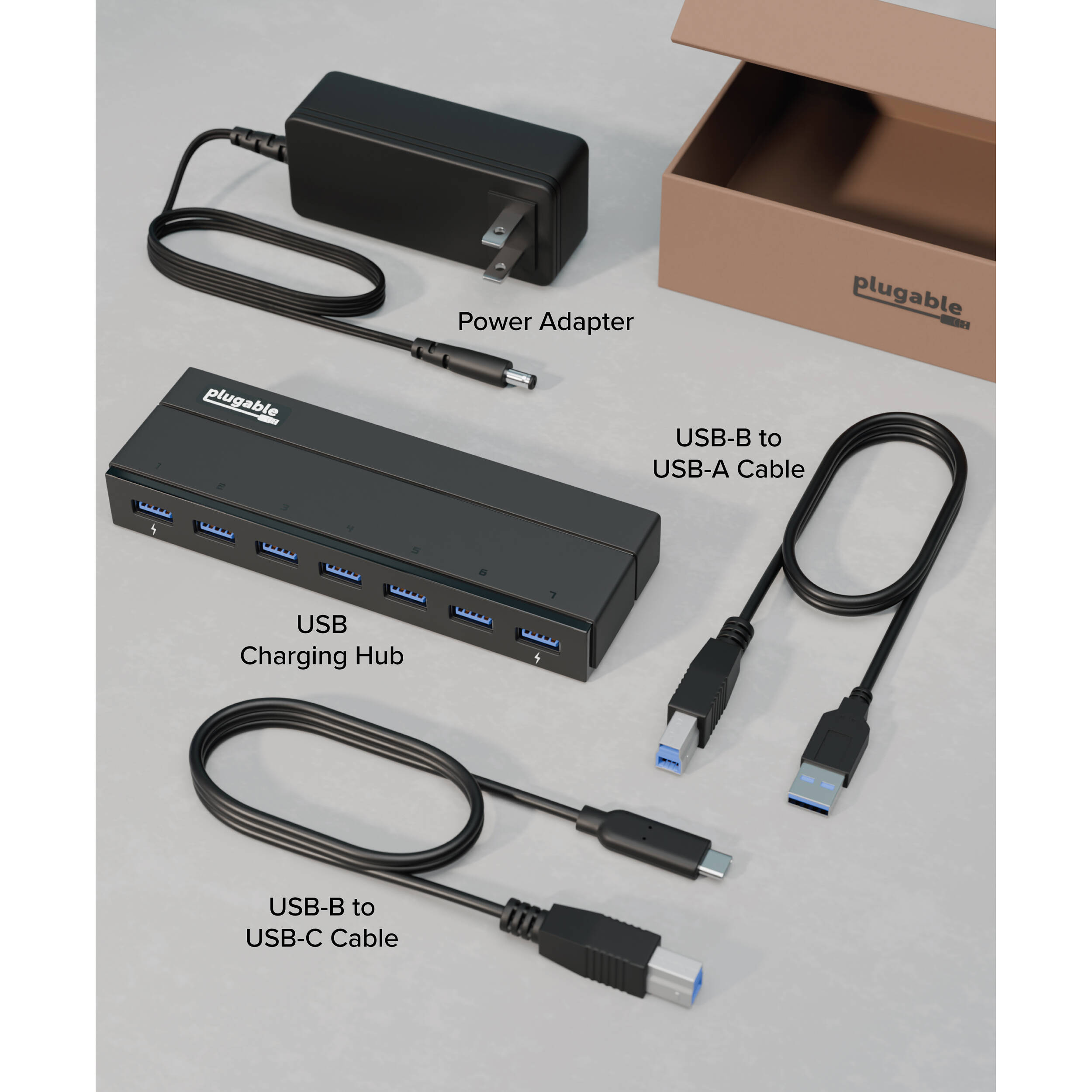 7Port USB 3.0 Powered Hub — view 2