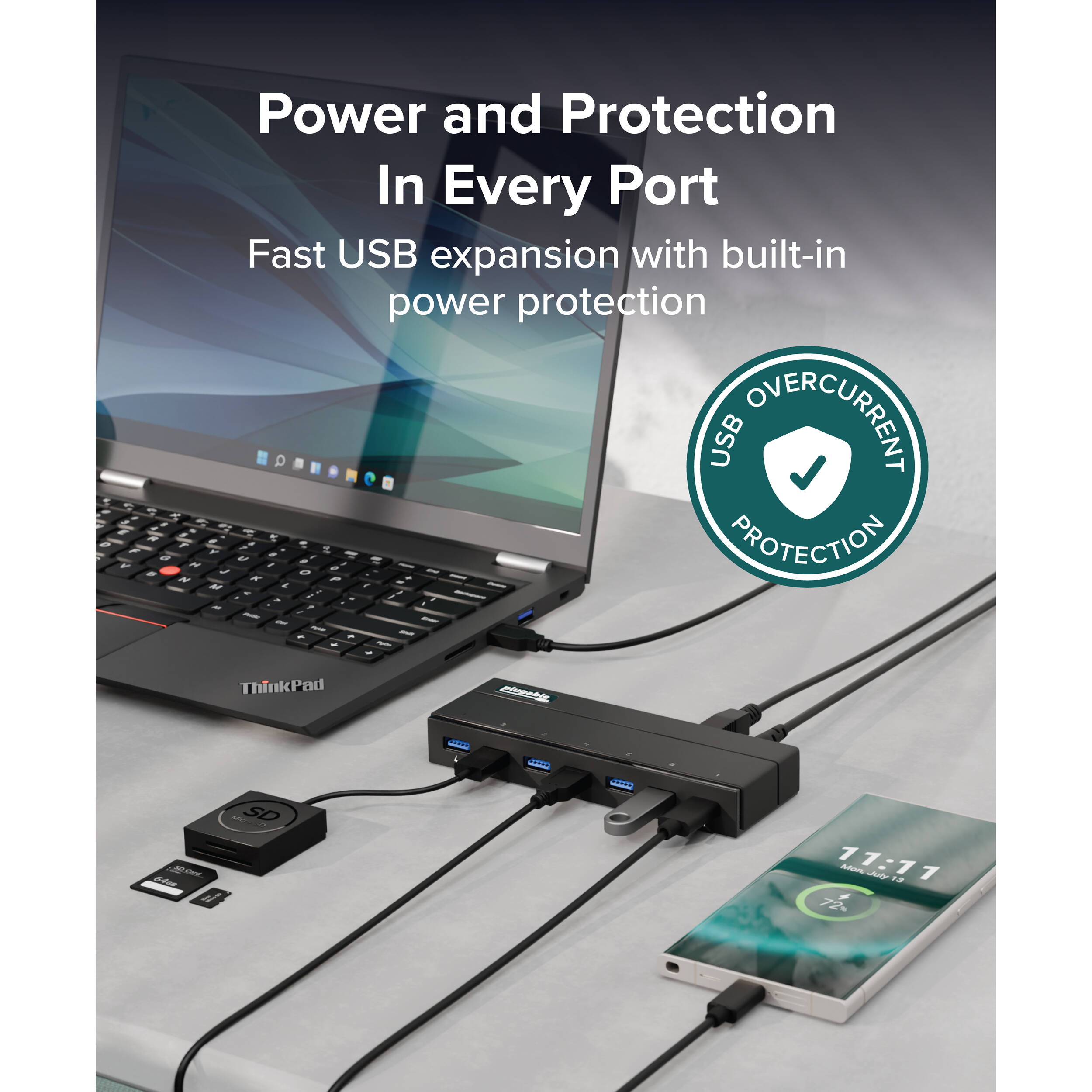 7Port USB 3.0 Powered Hub — view 4