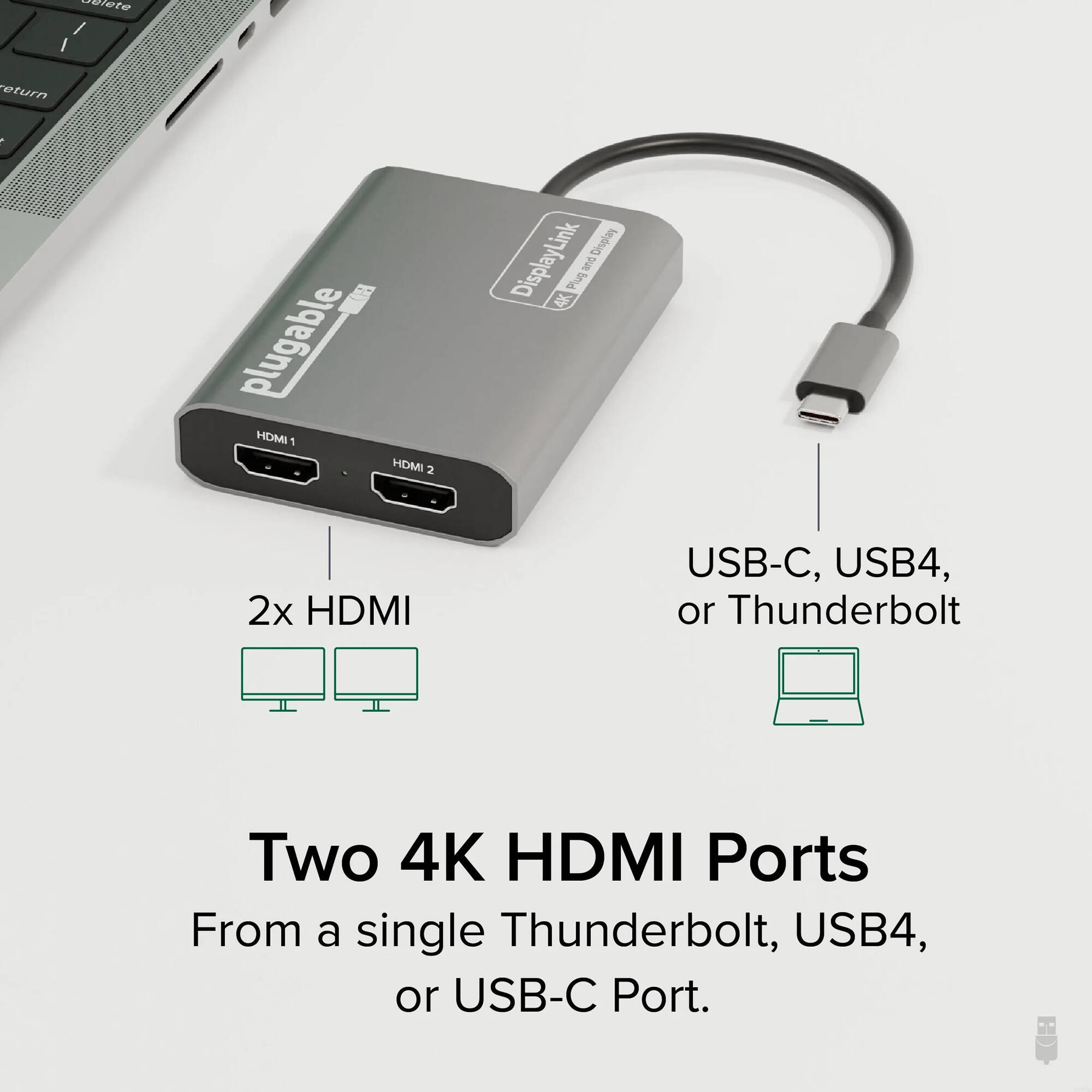 USBC Dual 4K60 HDMI Adapter — view 2