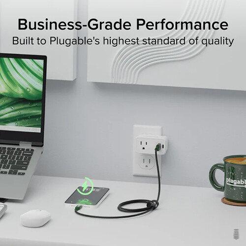 1 m Plugable USB-C to USB-A cable for 5 Gbps data transfer and 15 W charging — view 4