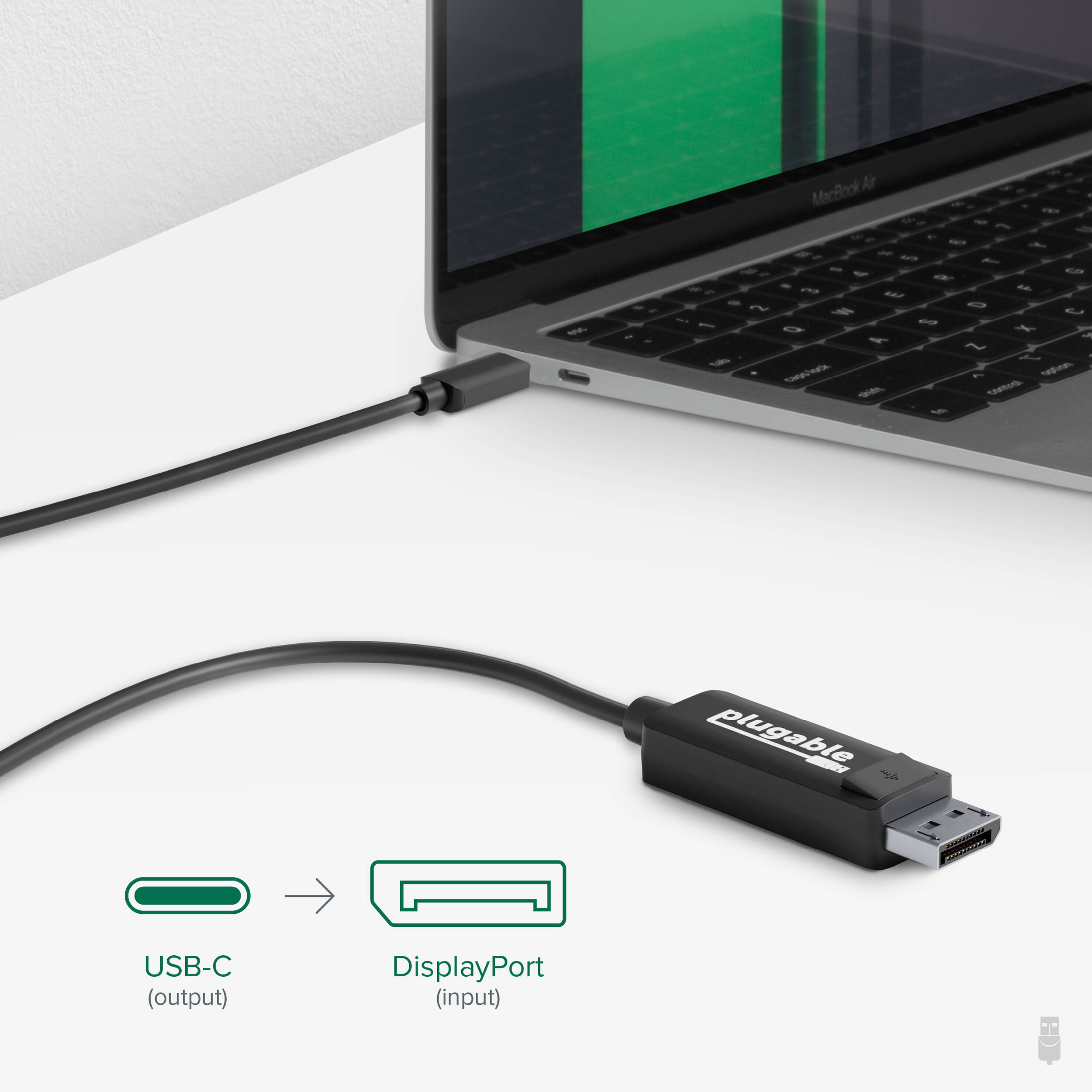1.8m USBC to 4K60 DP Cable — view 2