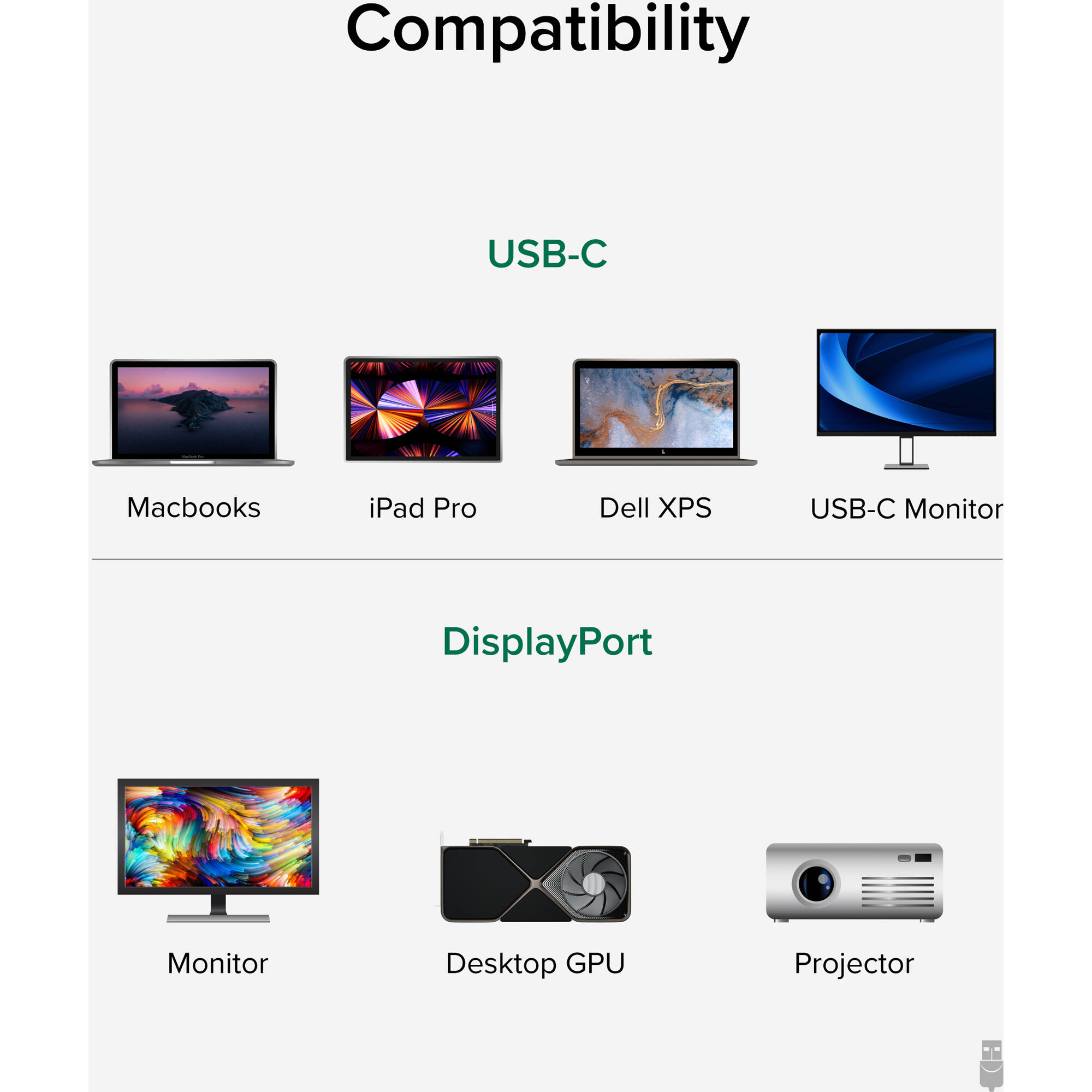 1.8m USBC to 4K60 DP Cable — view 5