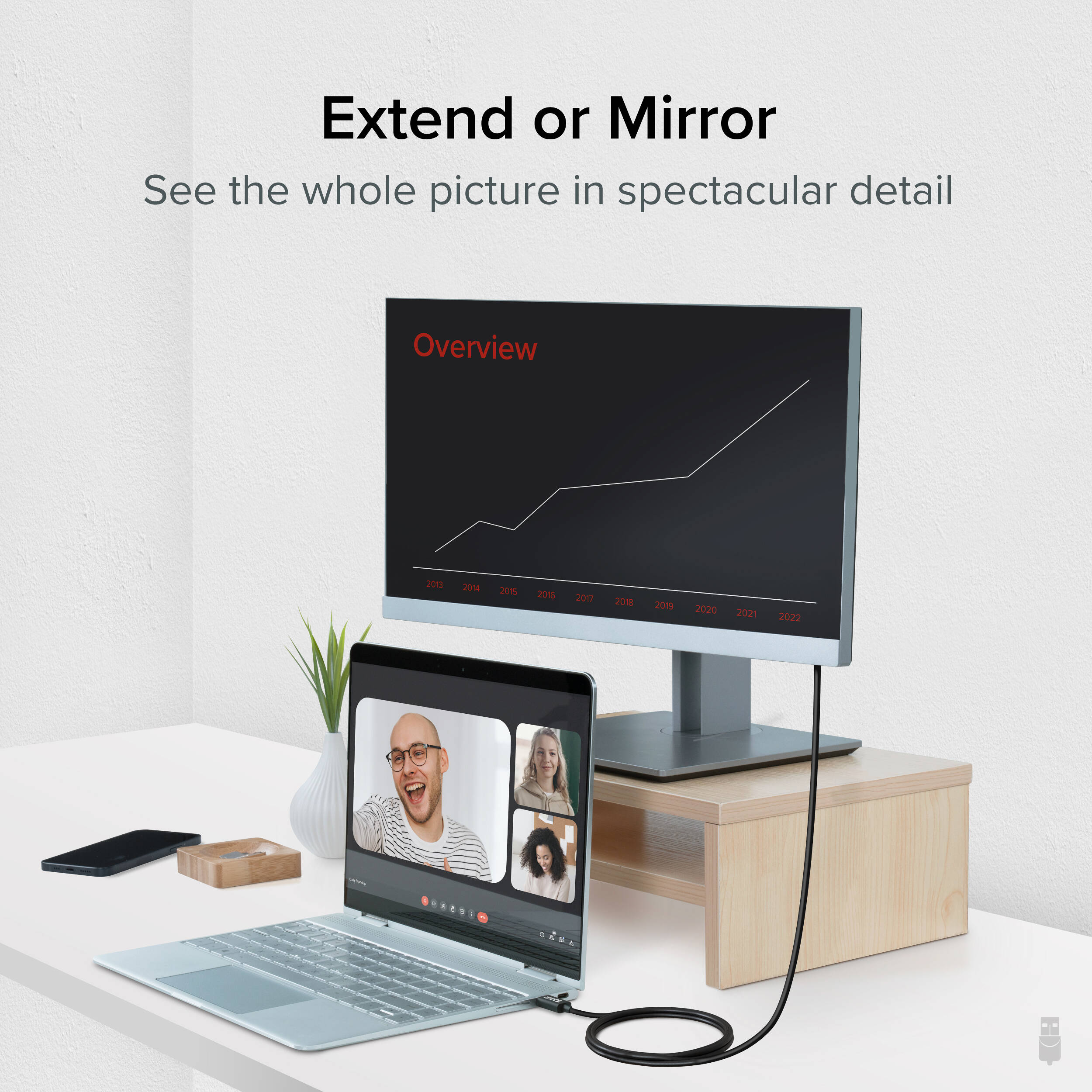1.8m USBC to 4K60 HDMI Cable — view 3