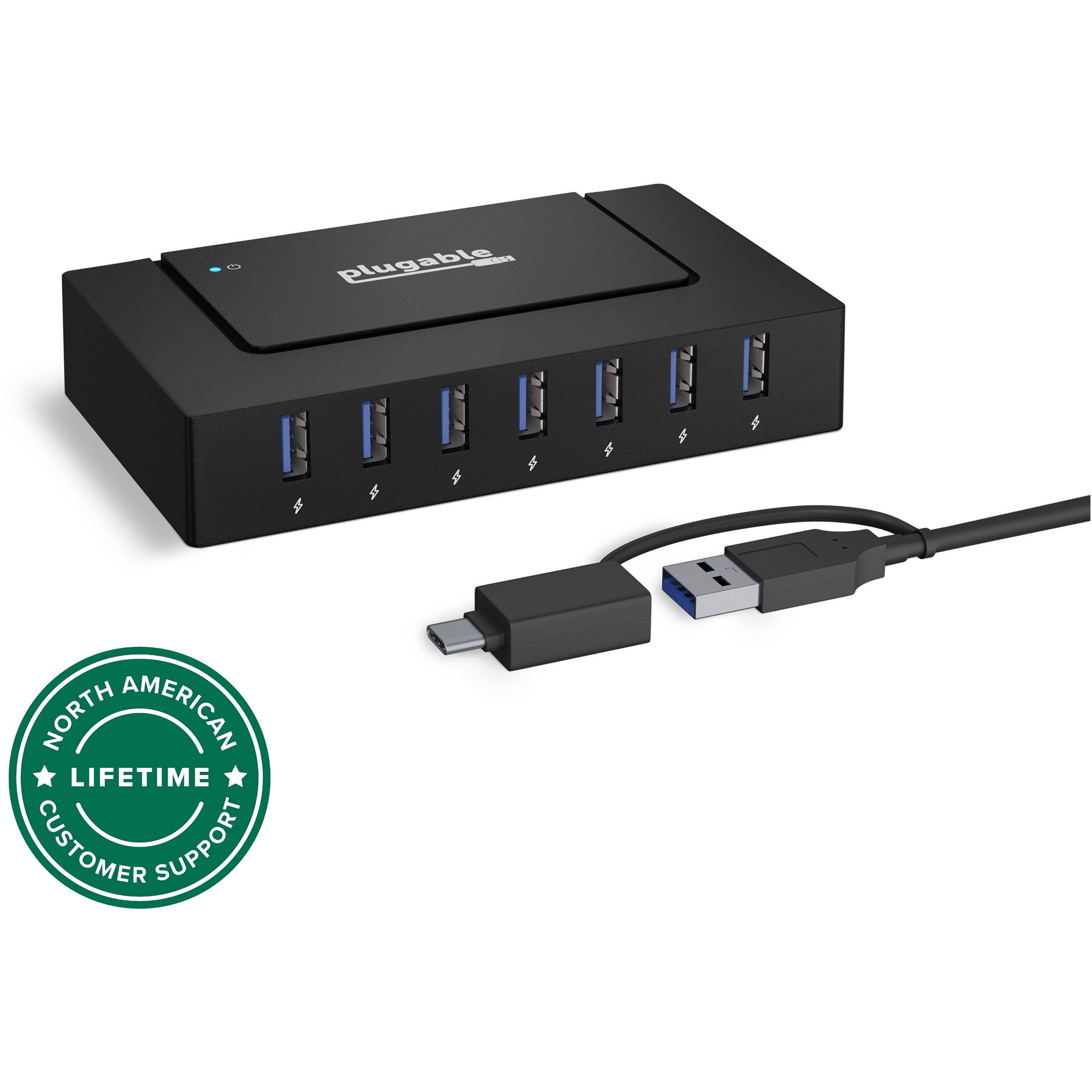 7Port USBC/3.0 Powered Hub — view 7