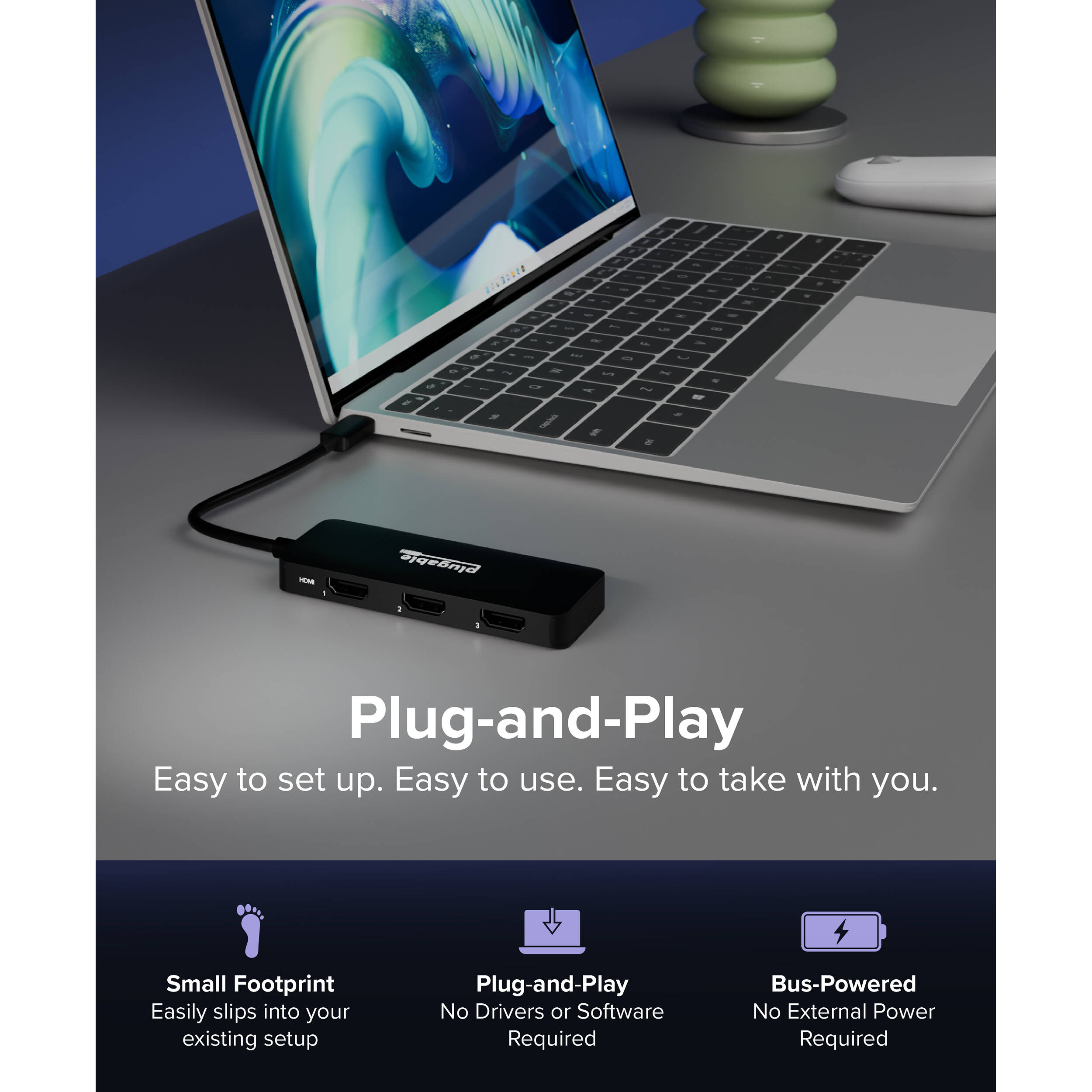 USBC Triple HDMI MST Adapter — view 7