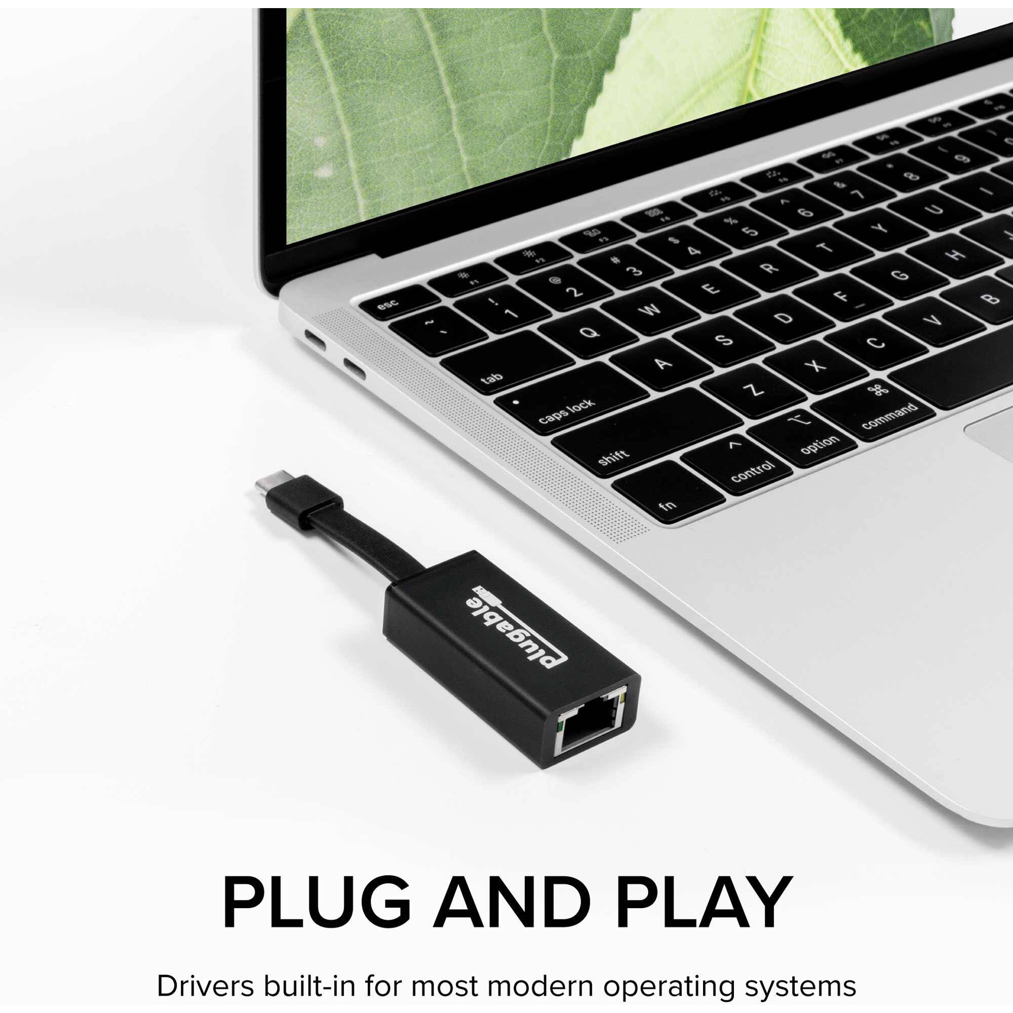 Plugable USBC-TE1000 USB-C to Gigabit Ethernet adapter for wired network access — view 4