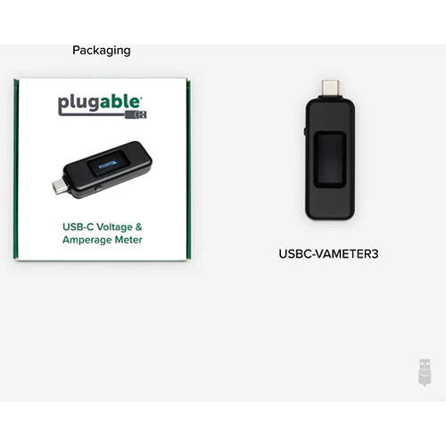 Plugable USB-C power meter tester for monitoring USB-C charging up to 240 W — view 6