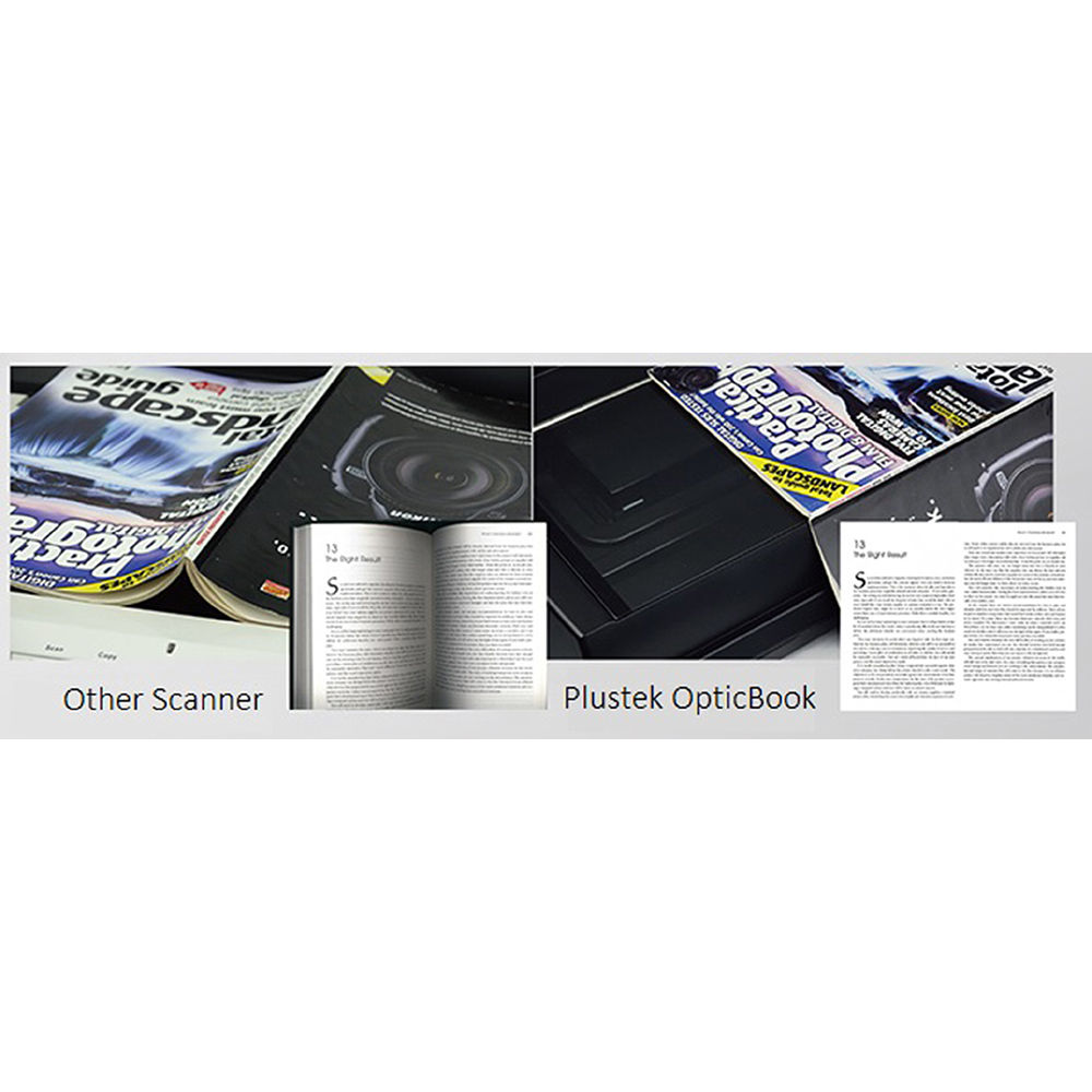 Plustek OpticBook A300 Plus A3 book scanner with flatbed design and 600 dpi resolution — view 3