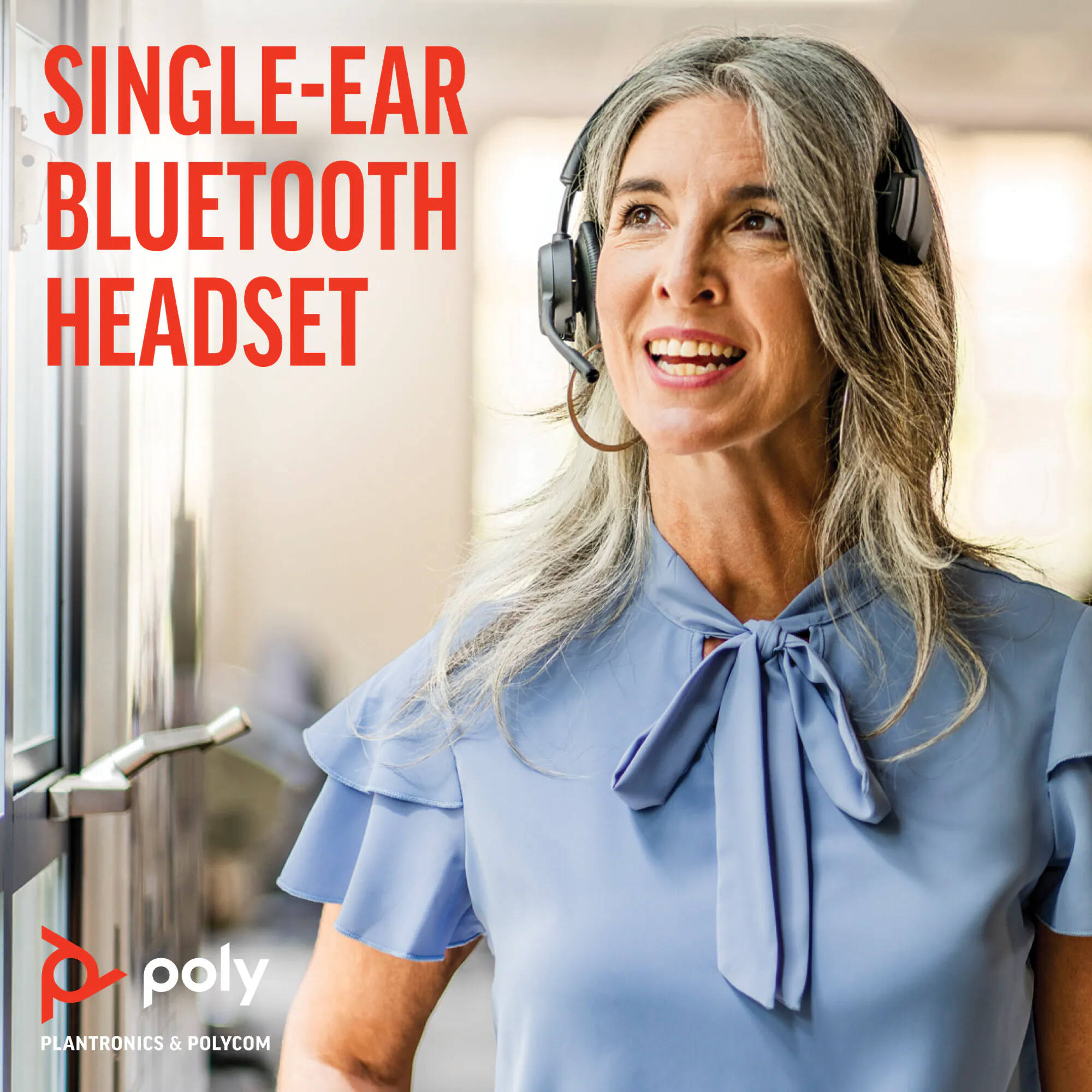 Poly Voyager 4310 UC wireless binaural headset with boom microphone and USB-C charging — view 10