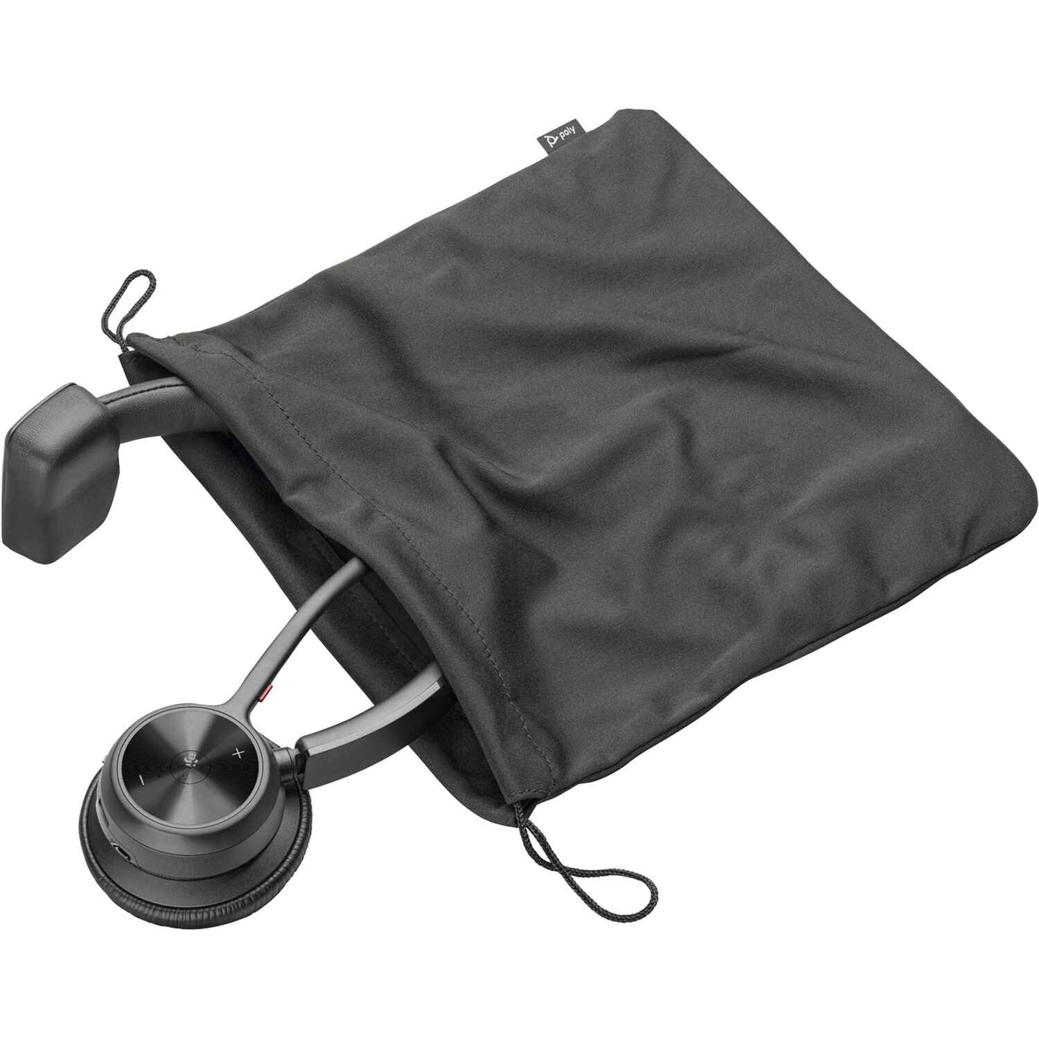 Poly Voyager 4310 UC wireless binaural headset with boom microphone and USB-C charging — view 4