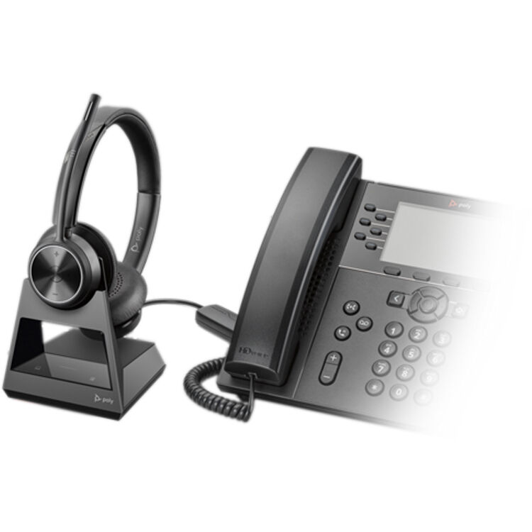 Poly Savi 7320 Office S7320 CD wireless binaural office headset with boom microphone — view 3