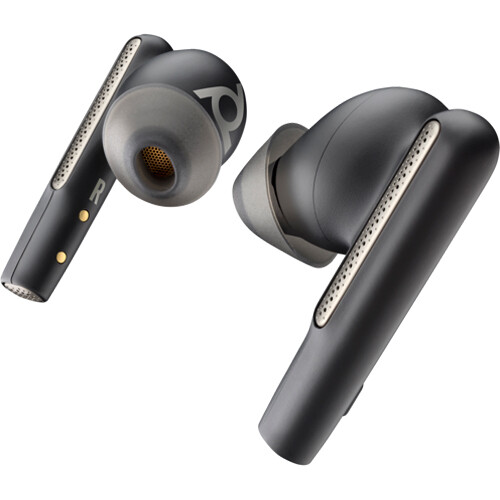 Poly Voyager Free 60+ UC wireless in-ear headset in black for unified communications — view 4