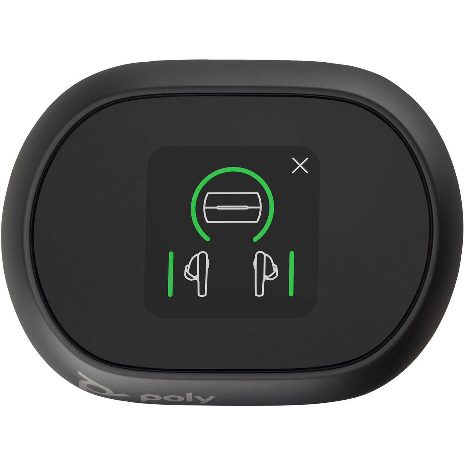 Poly Voyager Free 60+ Teams wireless in-ear headset in black for Microsoft Teams calls — view 4