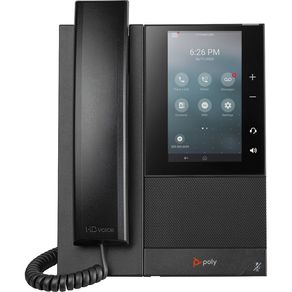 Poly CCX 505 BMP SIP PoE-E enterprise desk phone for SIP voice deployment — view 2