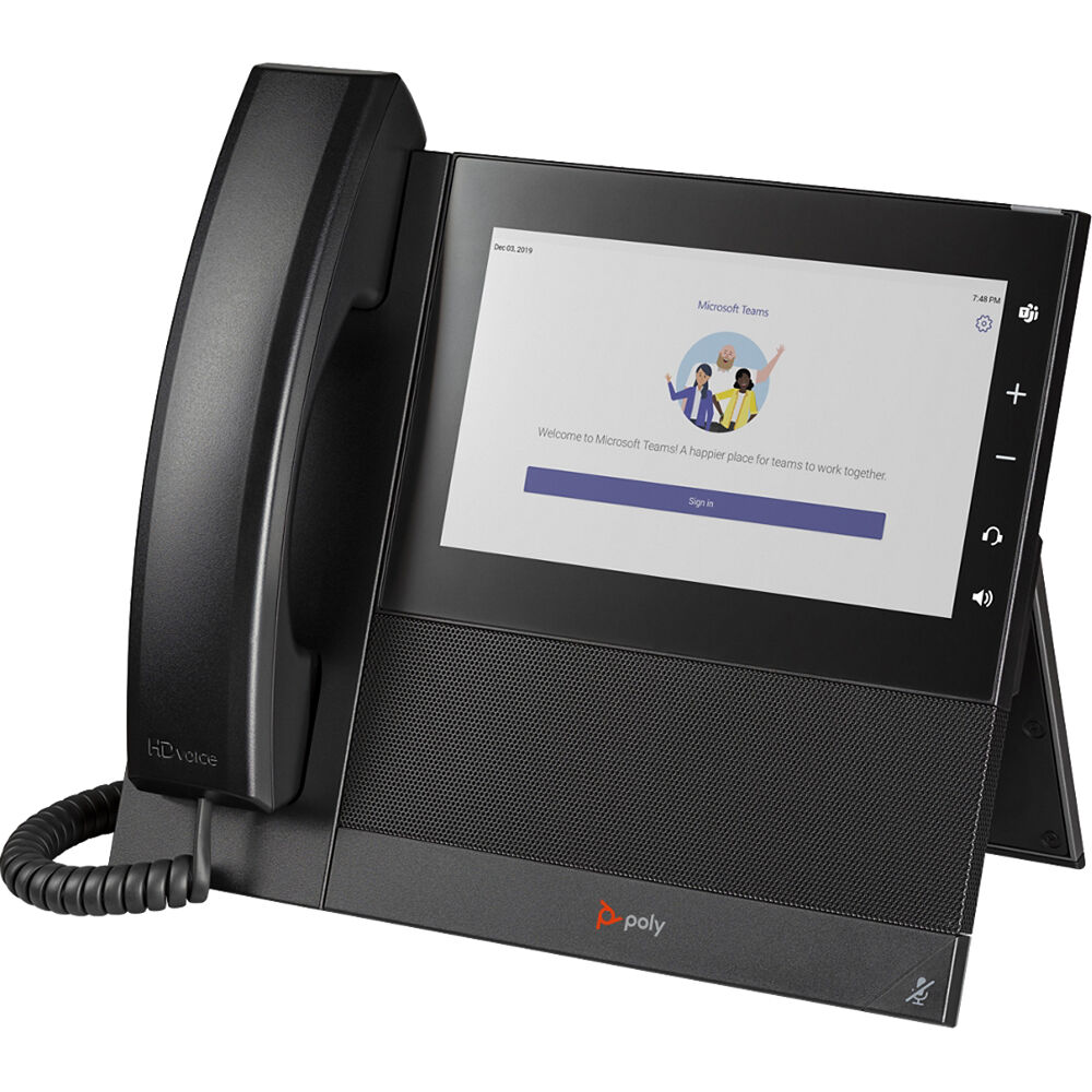 Poly CCX 600 BMP MS PoE-E Microsoft Teams desk phone with PoE support — view 5