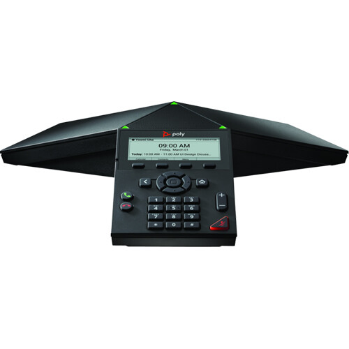 Poly Trio 8300 IP conference phone with PoE support and no radio for wired conference rooms — view 2