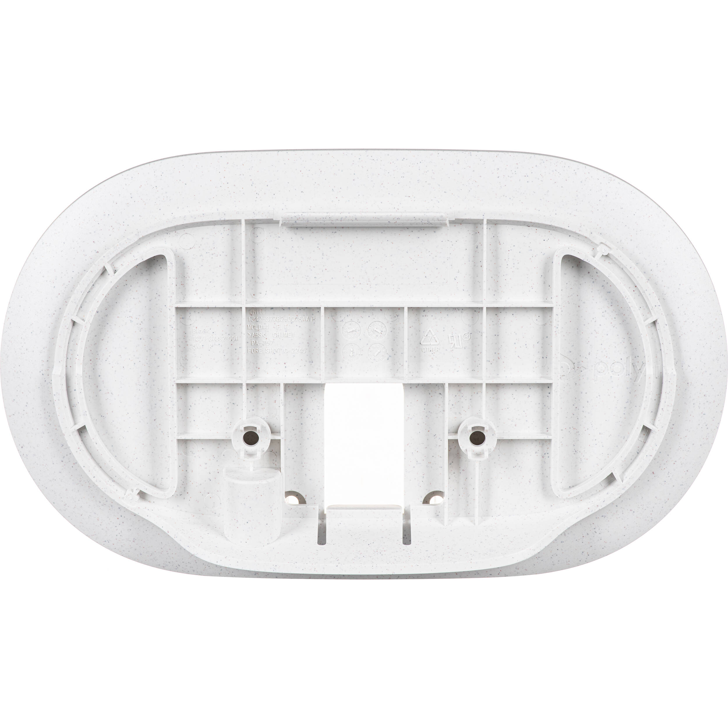 Poly TC10 white wall mount (874P5AA) for secure wall installation of TC10 video device — view 3