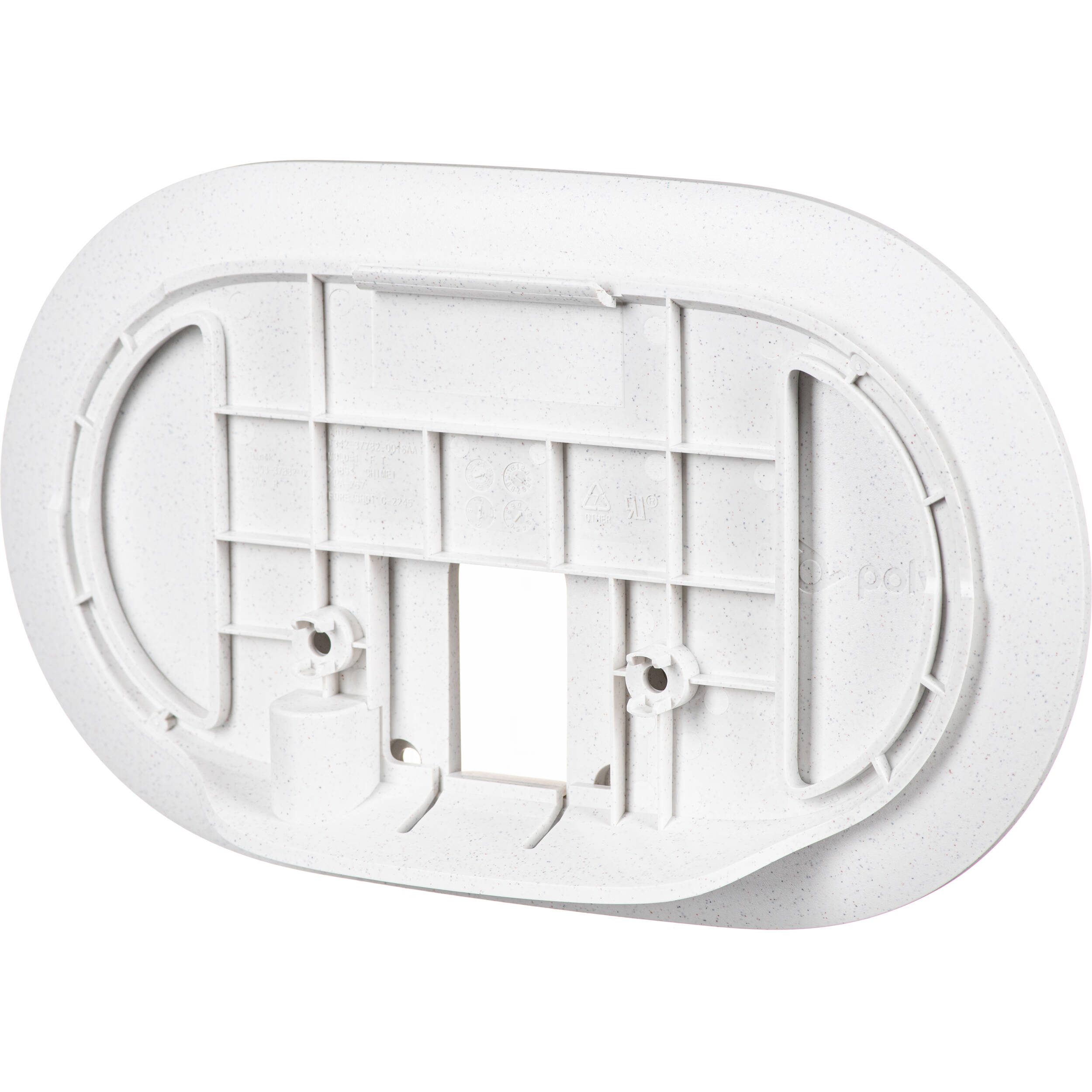 Poly TC10 white wall mount (874P5AA) for secure wall installation of TC10 video device — view 4