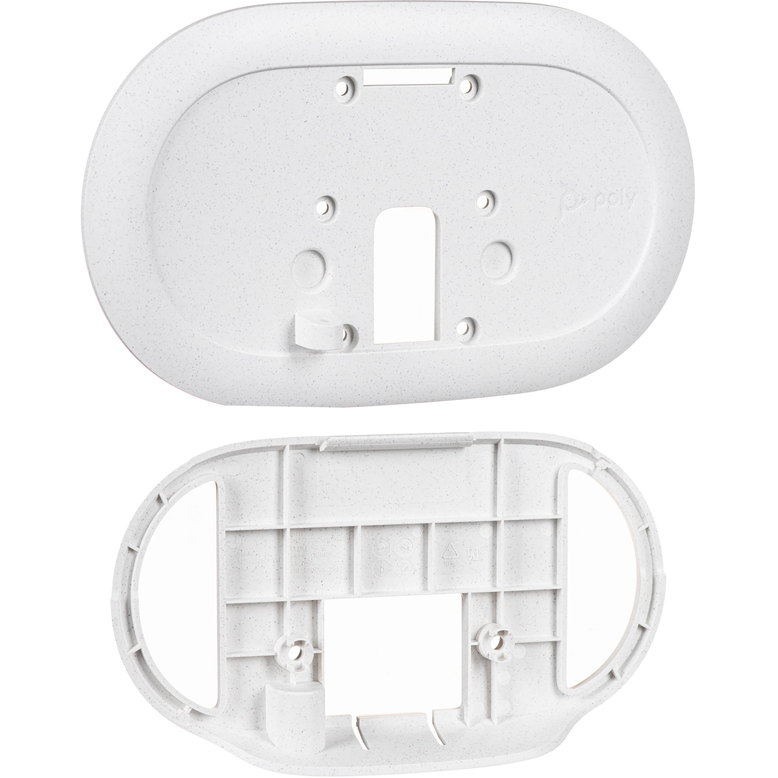Poly TC10 white wall mount (874P5AA) for secure wall installation of TC10 video device — view 5