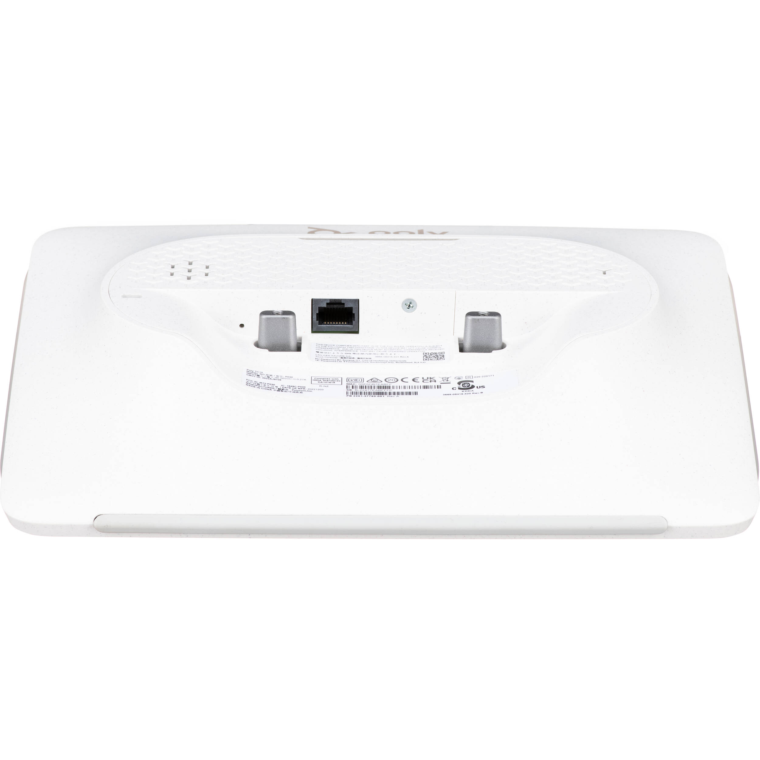 Poly TC10 White Touch Controller for conference room meeting control — view 7