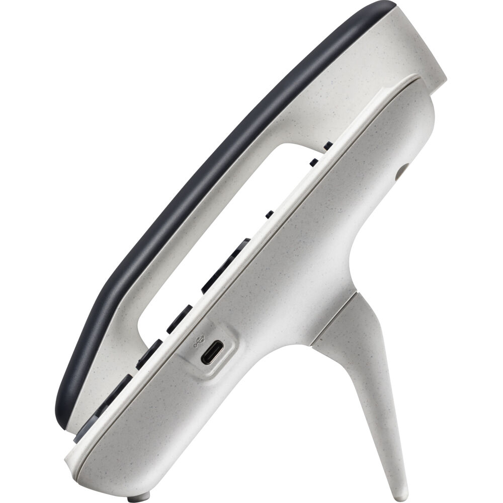 Poly Edge E100 IP phone with PoE support and included power supply for office desk deployment — view 3