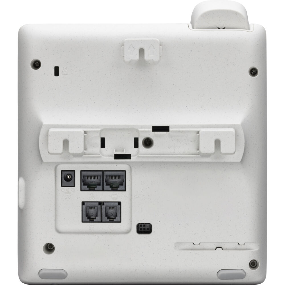 Poly Edge E100 IP phone with PoE support and included power supply for office desk deployment — view 4