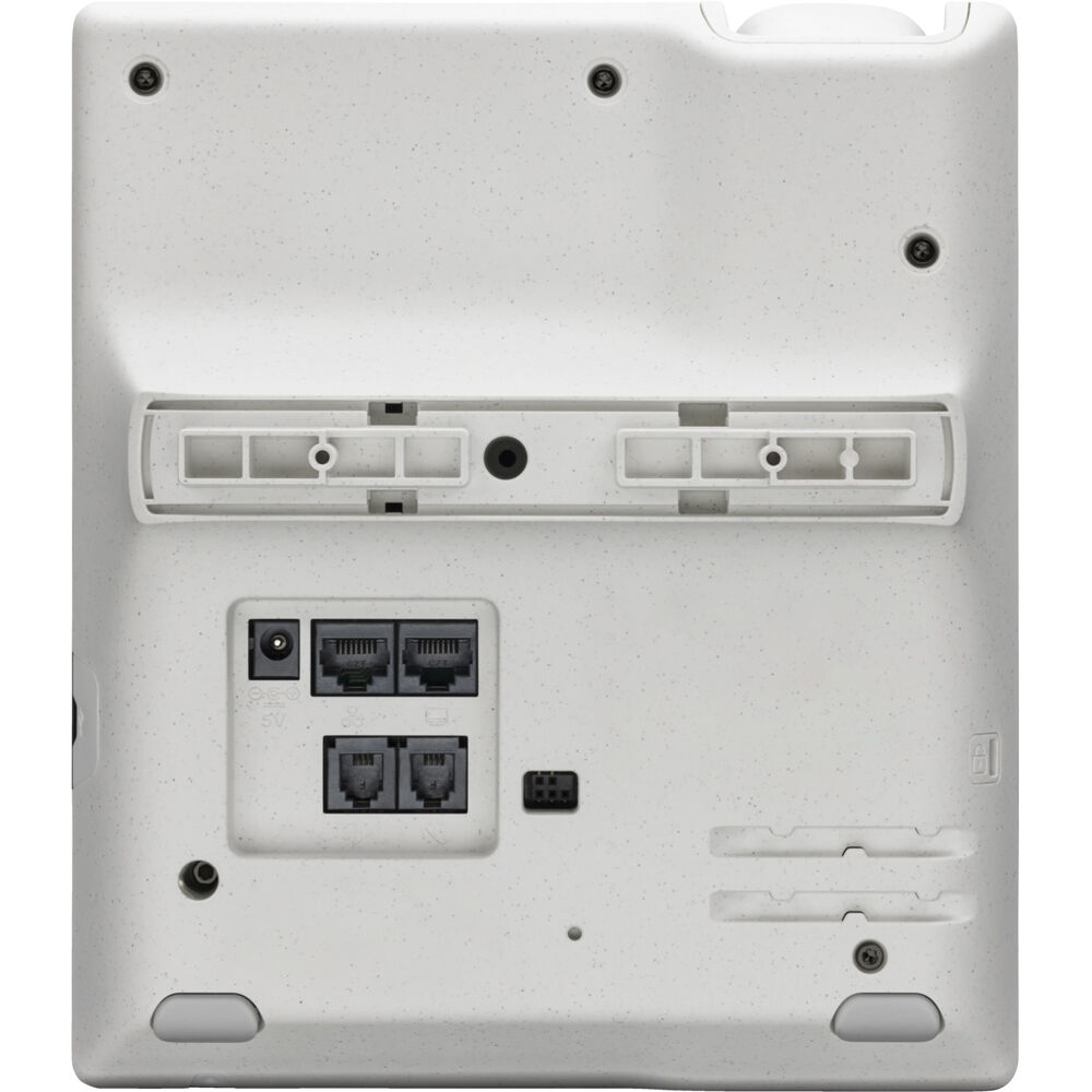 Poly Edge E300 IP desk phone with PoE support and included power supply — view 5