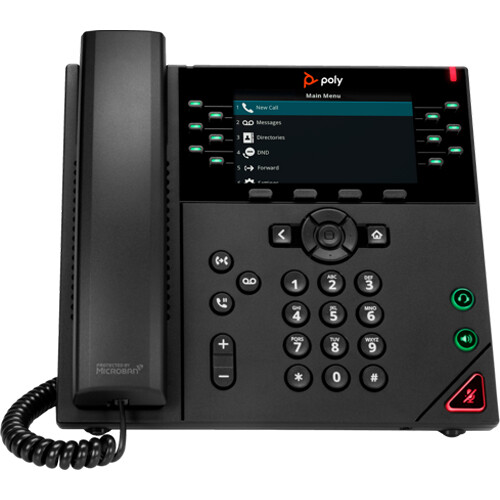 Poly VVX 450 12-line business IP desk phone — view 2