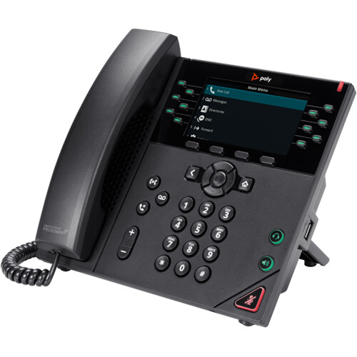 Poly VVX 450 12-line business IP desk phone — view 3