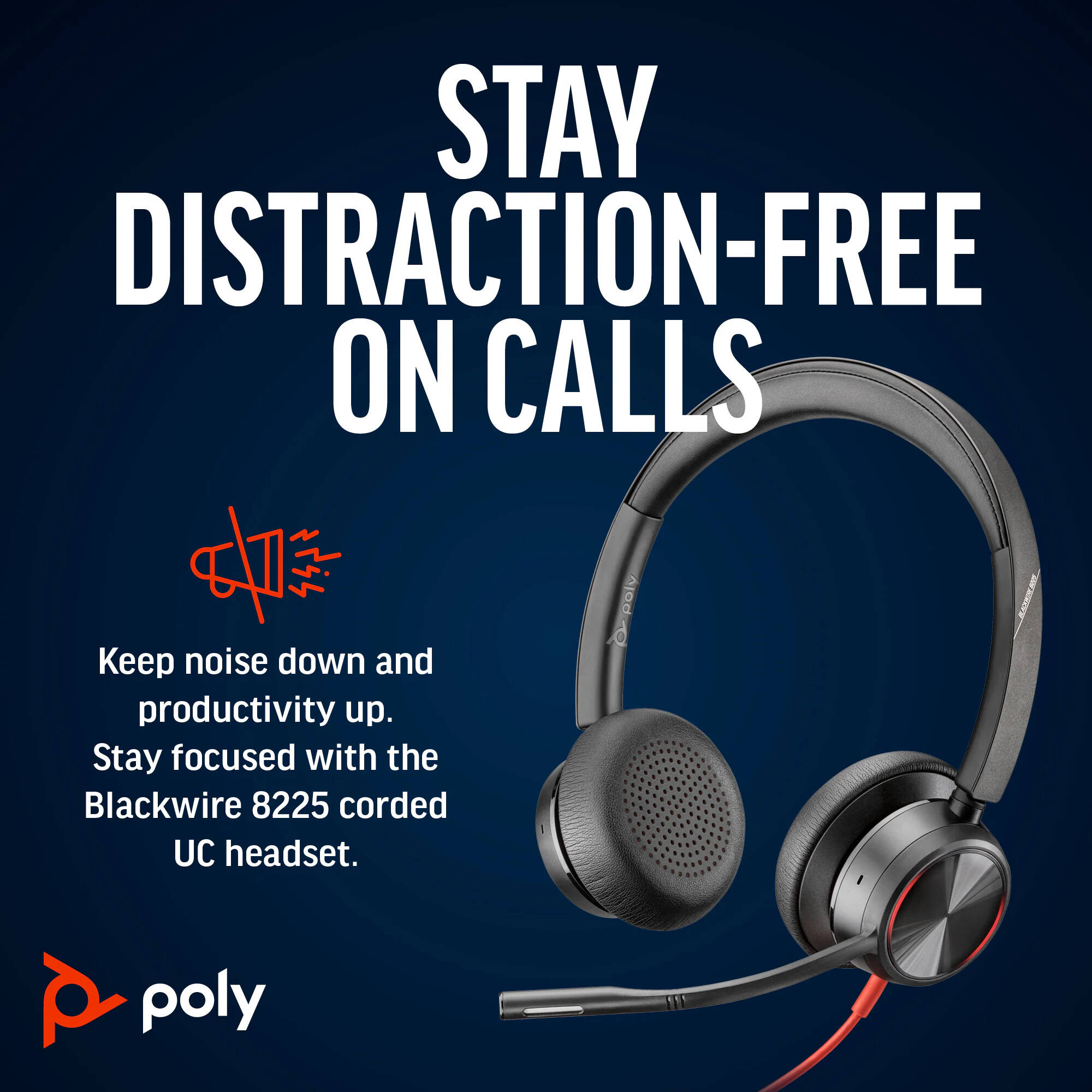 POLY-HP - LA LA BW 8225 STEREO -M USB-C HS +USB-C/A — view 3
