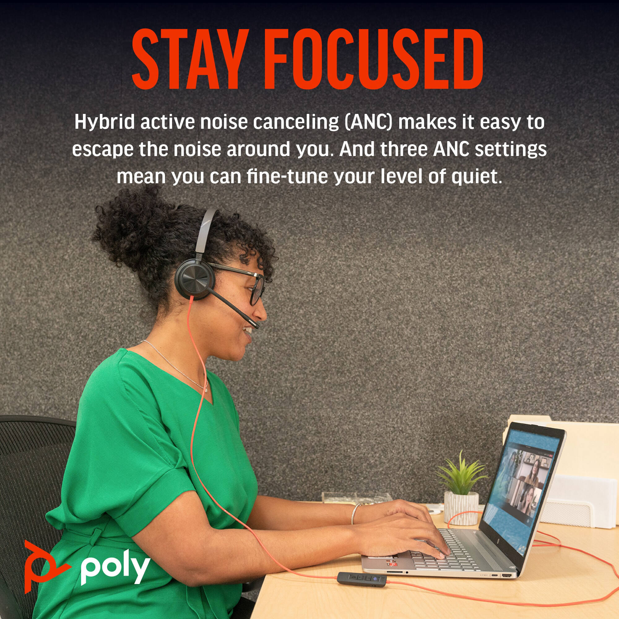 POLY-HP - LA LA BW 8225 STEREO -M USB-C HS +USB-C/A — view 5