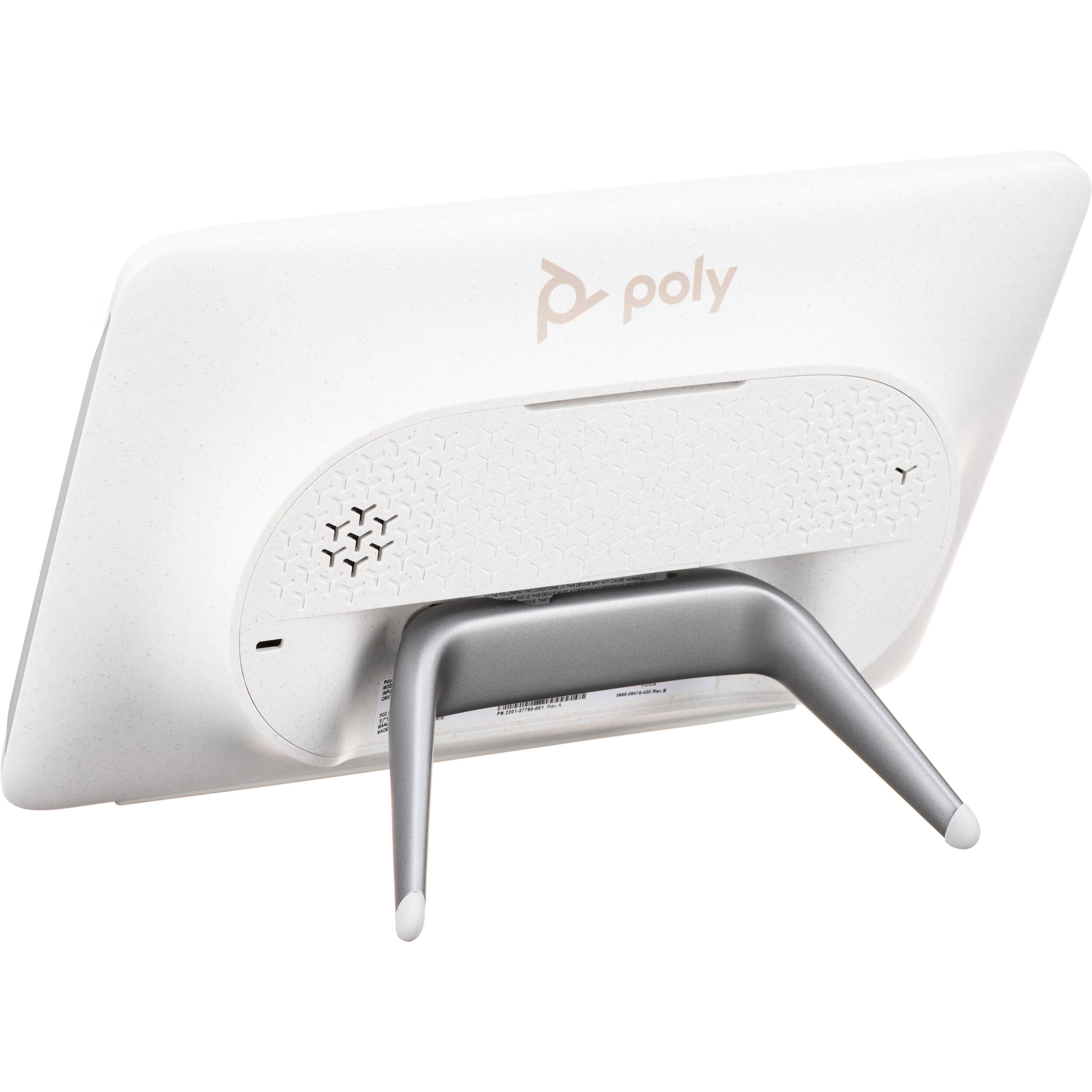 Poly TC10 white touch controller for conference room meeting control — view 4