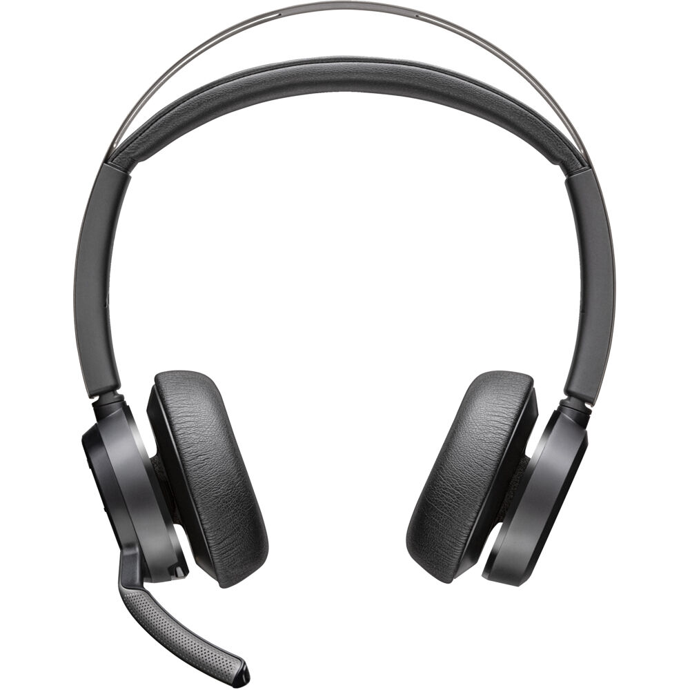 Poly Voyager Focus 2 headset bundle with USB-C and USB-A connectivity plus charging support — view 3
