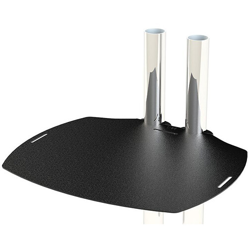 Large Shelf for Use on Dual-Pole Carts and Stands, Rated for 50 Lbs