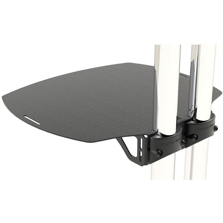 Premier Mounts large shelf for dual-pole carts and stands, 50 lb rated — view 2