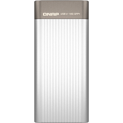 QNAP QNA-UC10G1SF USB4 and Thunderbolt 4 to 10GbE adapter for supported NAS and workstation use — view 5