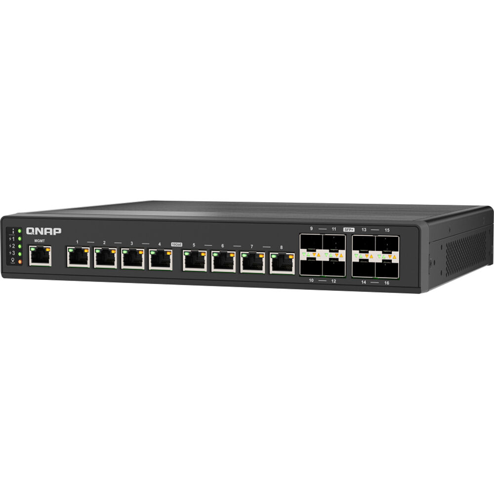 QNAP QSW-IM3216-8S8T-US Layer 3 Lite switch with 8 SFP+ and 8 RJ45 10GbE ports — view 3