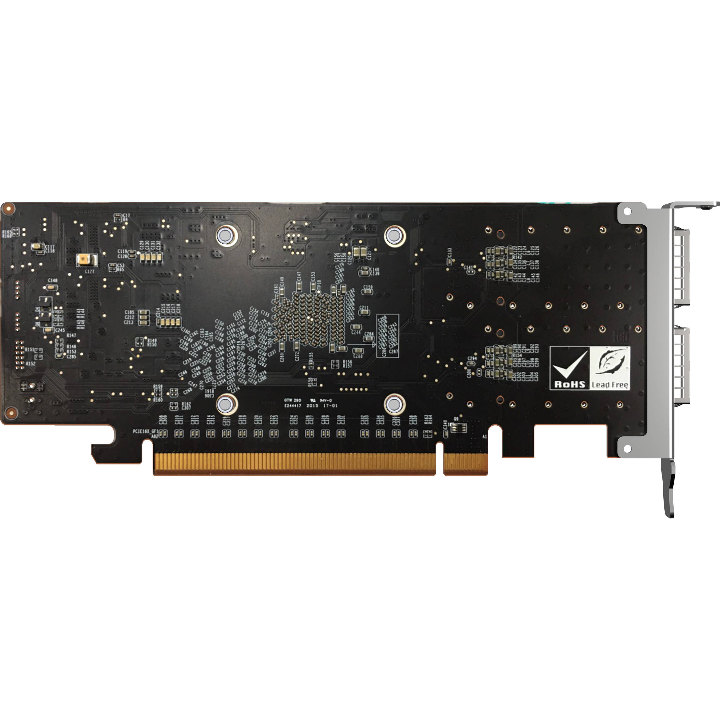 QNAP QXG-100G2SF-E810 dual-port QSFP28 100GbE low-profile PCIe Gen4 network expansion card — view 3