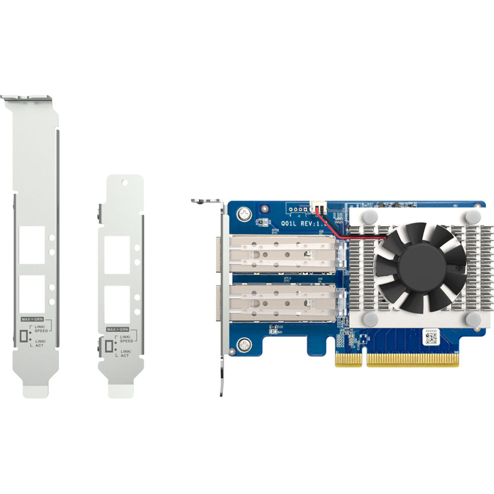 QNAP QXG-10G2SF-NXE dual-port SFP+ 10GbE PCIe network expansion card — view 7