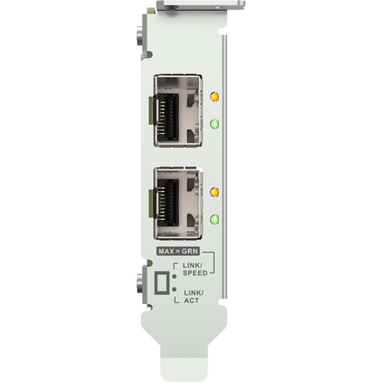 QNAP QXG-10G2SF-X710 dual-port SFP+ 10GbE low-profile PCIe Gen3 network expansion card — view 3