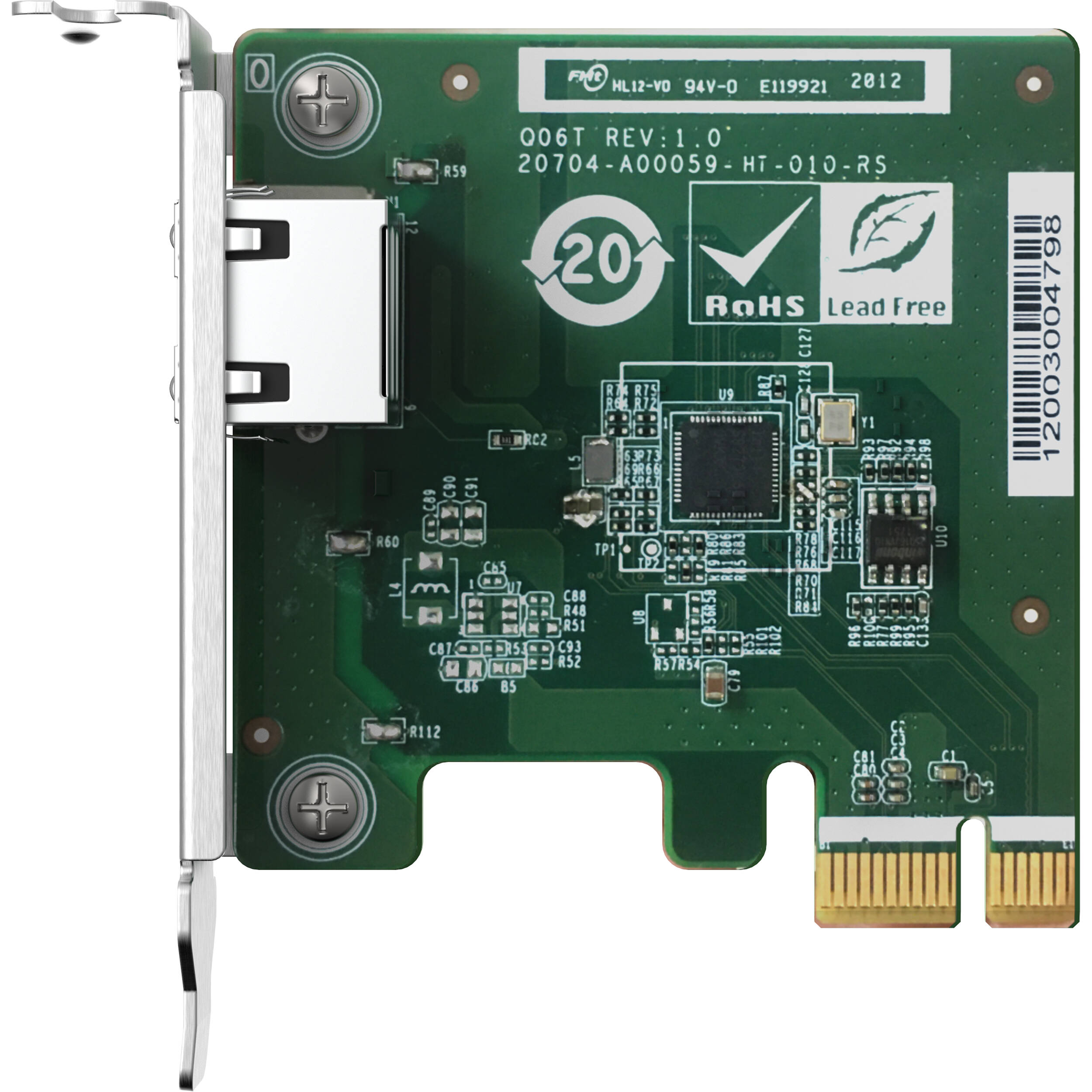 QNAP QXG-2G1T-I225 single-port 2.5GbE PCIe network card — view 2