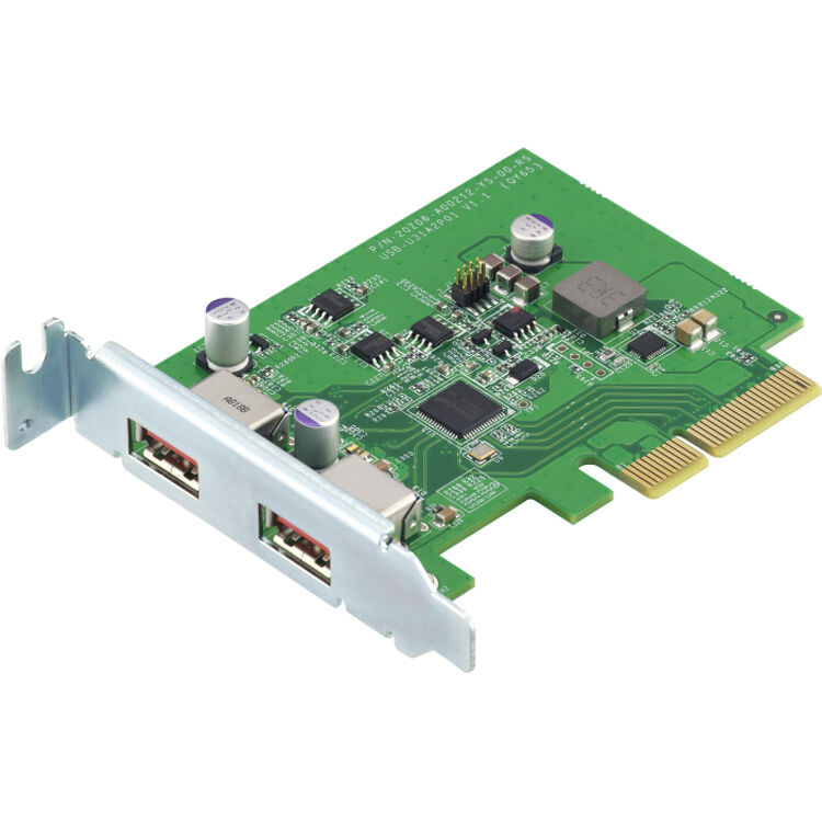 QNAP QXP-10G2U3A USB 3.2 Gen 2 dual-port PCIe expansion card — view 4