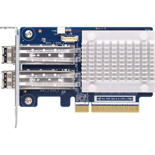 QNAP QXP-32G2FC dual-port 32G Fibre Channel host bus adapter for SAN storage connectivity — view 4