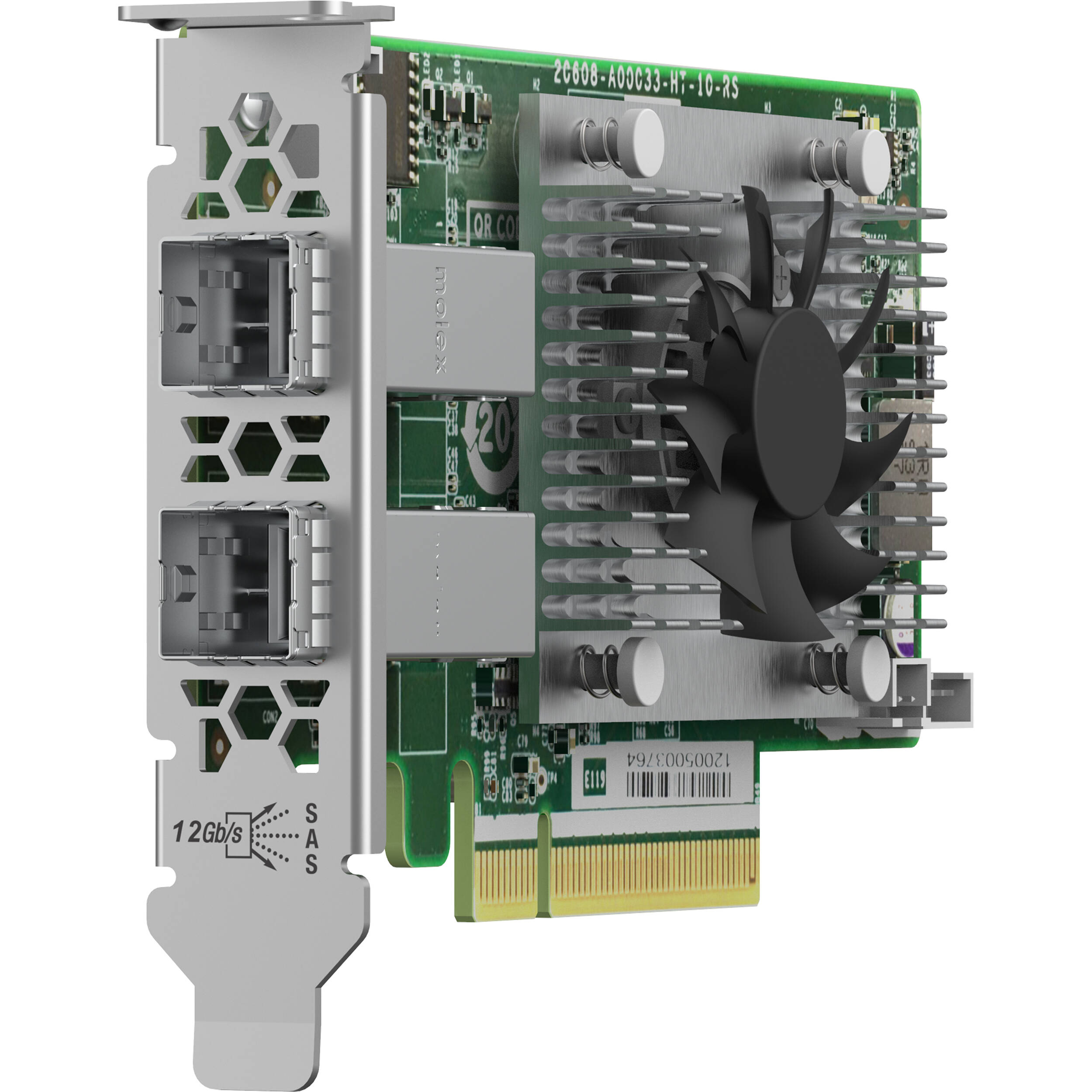 QNAP QXP-820S-B3408 low-profile 2-port MiniSAS HD host bus adapter — view 4