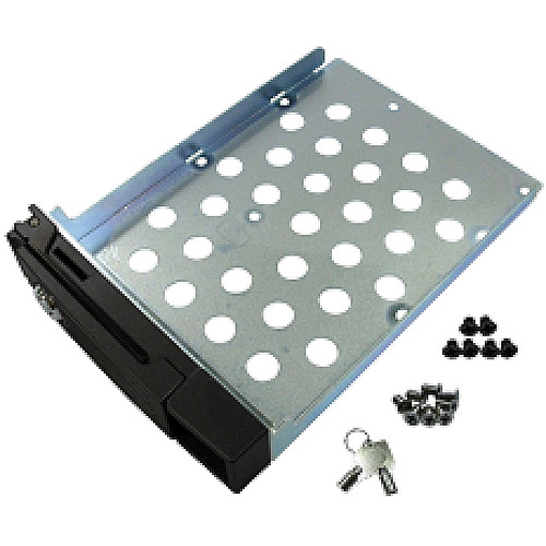 Black QNAP SP-TS-TRAY-BLACK drive tray for 2.5-inch and 3.5-inch HDDs — view 2