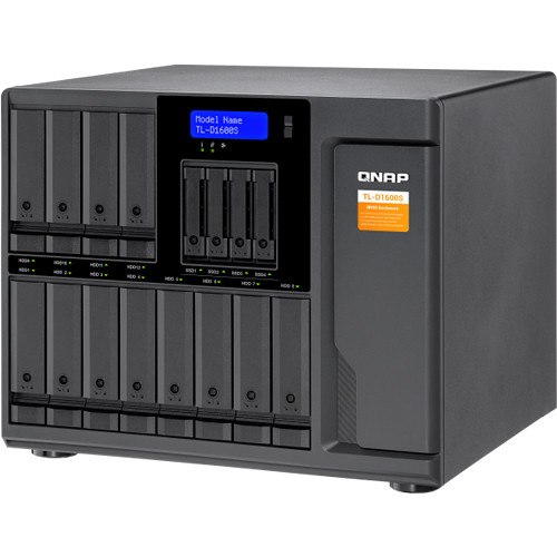 QNAP TL-D1600S-US 16-bay desktop SATA JBOD expansion unit with Mini-SAS — view 4