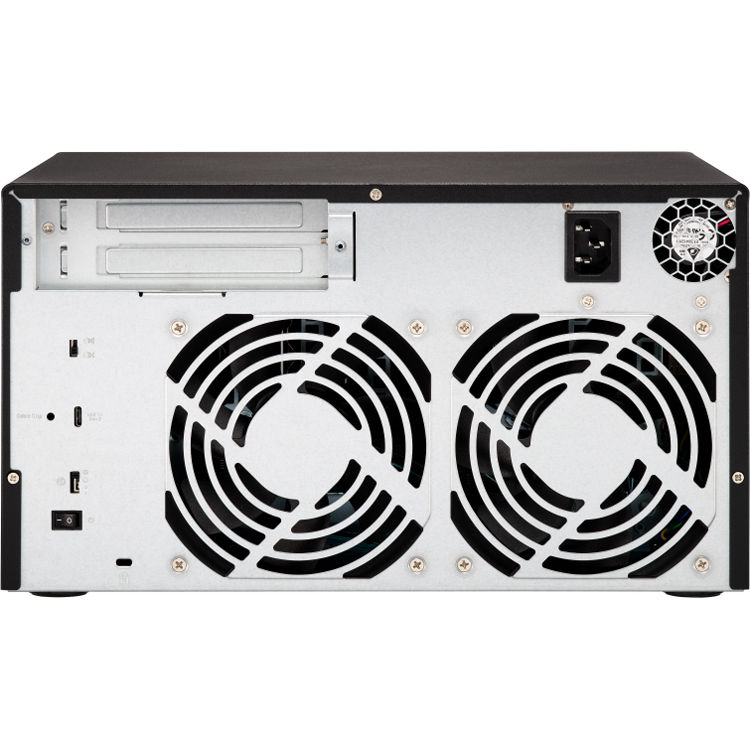 QNAP TL-D800C-US 8-bay desktop JBOD enclosure with USB-C 10Gbps and tower design — view 3
