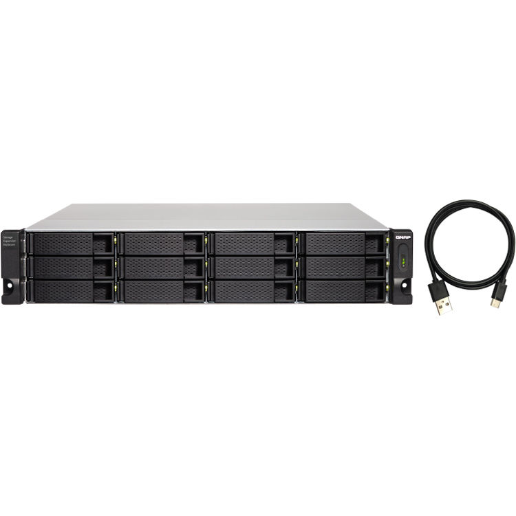 QNAP TL-R1200C-RP-US 12-bay 2U rackmount USB-C JBOD enclosure — view 5