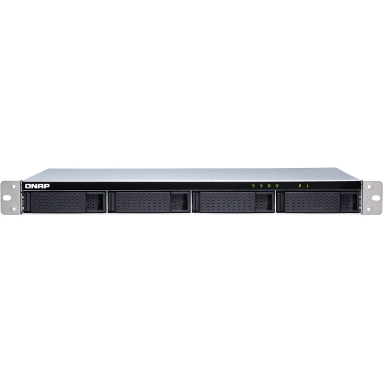 QNAP TL-R400S-US 4-bay 1U rackmount SATA JBOD expansion enclosure — view 2
