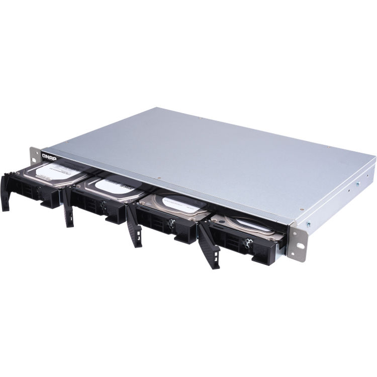 QNAP TL-R400S-US 4-bay 1U rackmount SATA JBOD expansion enclosure — view 5
